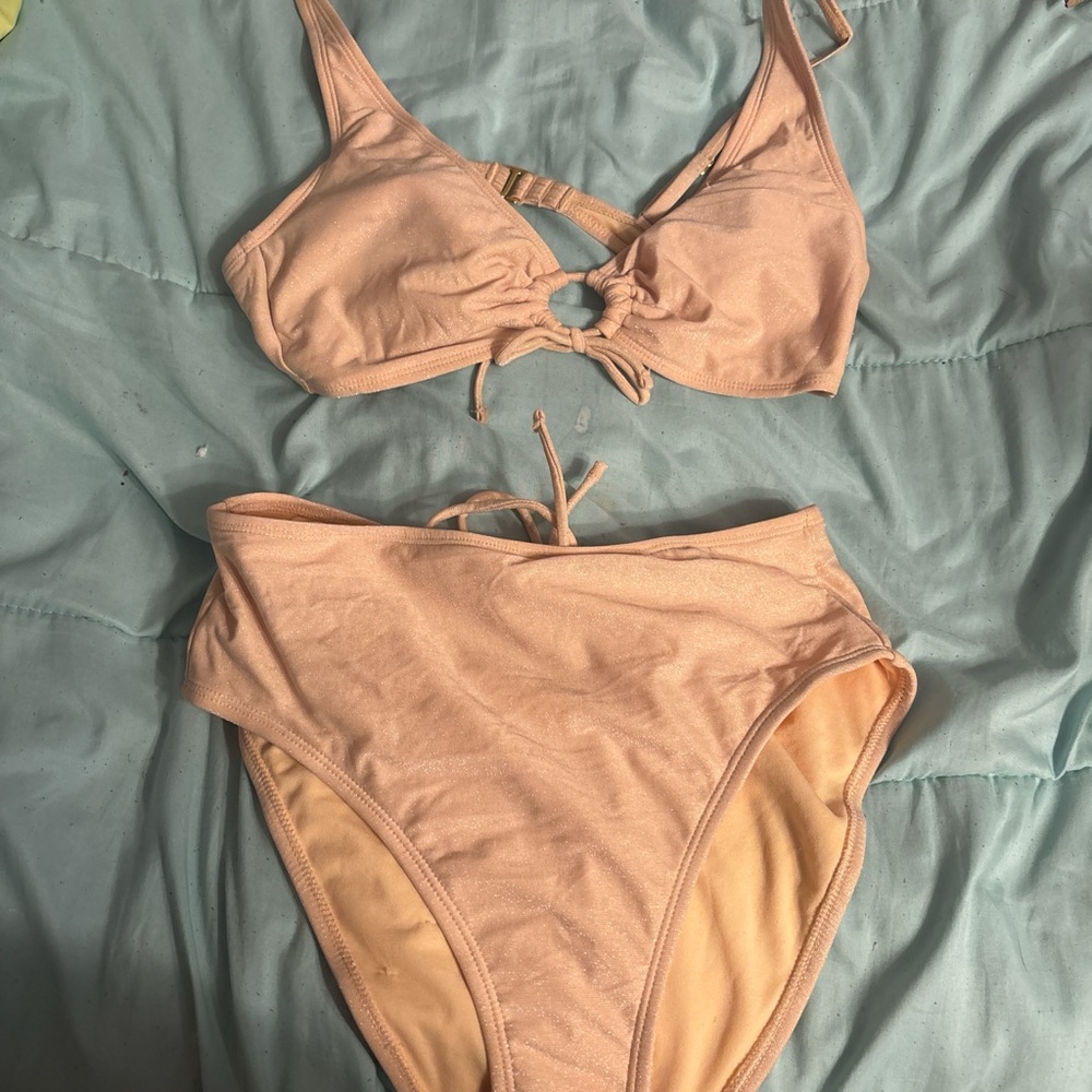 Peach Bikini Set